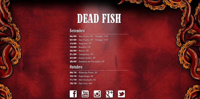 Brazilian hardcore band Dead Fish's official website
